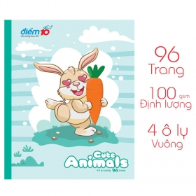 Combo 10 Tập học sinh 96 trang 4 ô ly vuông 100 gsm Điểm 10 TP-NB061 (hình ngẫu nhiên)