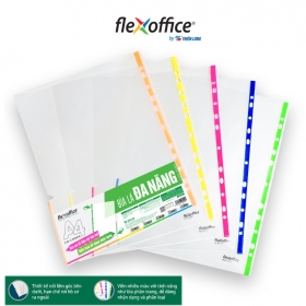 Bìa lỗ - bìa lá đa năng A4 Thiên Long Flexoffice nhiều màu sử dụng với bìa còng