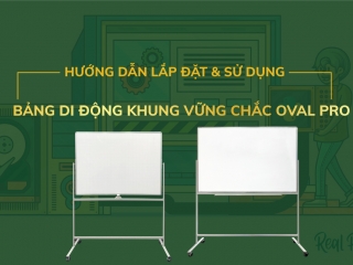 Hướng dẫn sử dụng Bảng Di Động Khung Vững Chắc Oval Pro